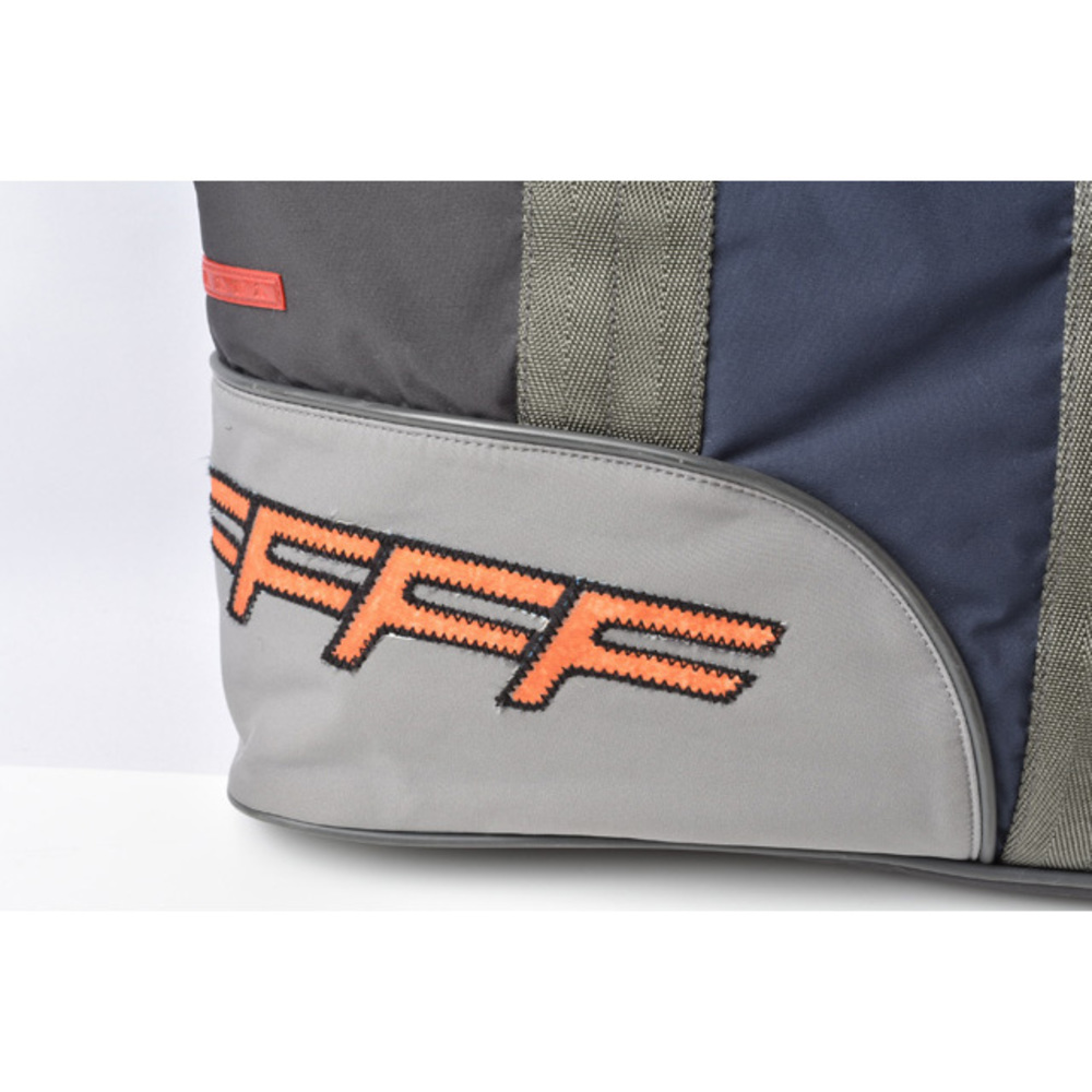 Prada Shoulder Bag Tote Nylon Patchwork Black Blue - image 2